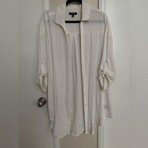 Torrid White tunic shirt